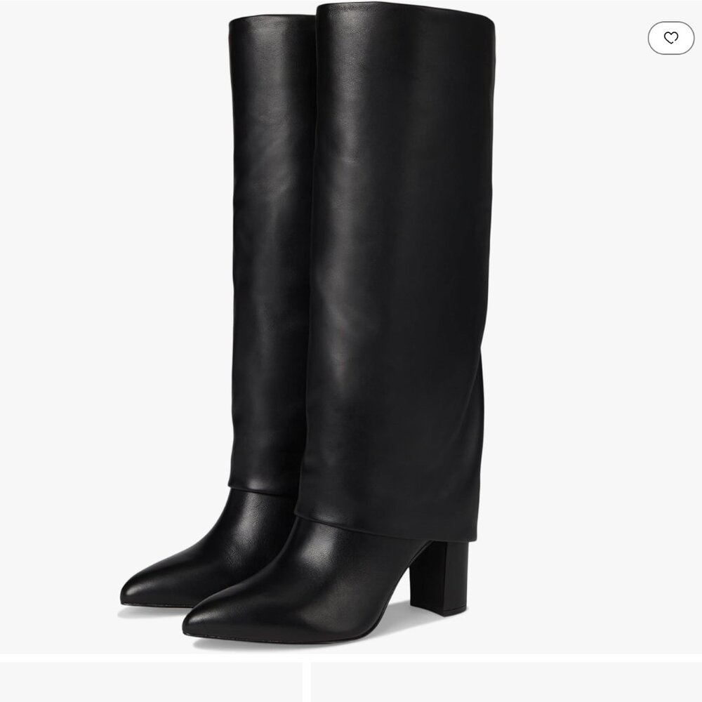 Marc Fisher Leina Block Heel Pointy Toe Dress Boot